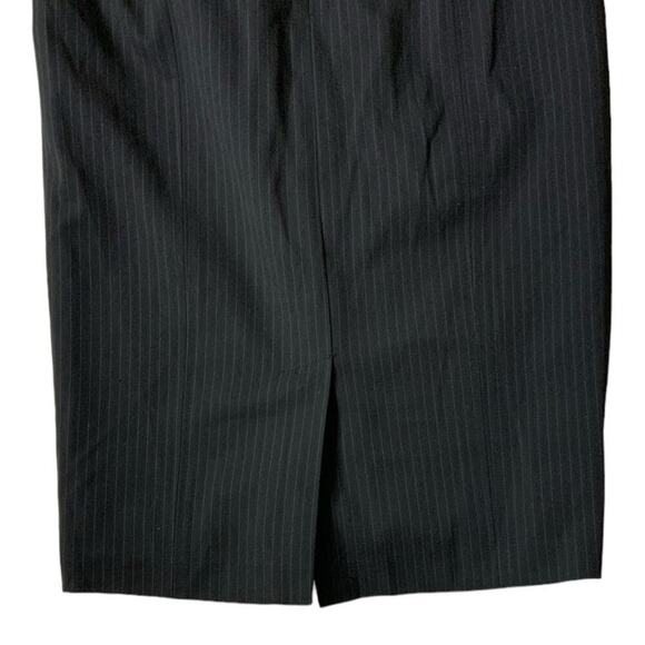 Rafaella Skirt Women's Size 4 Zipper Button Pockets Straight Pencil Skirt Black - Picture 6 of 7